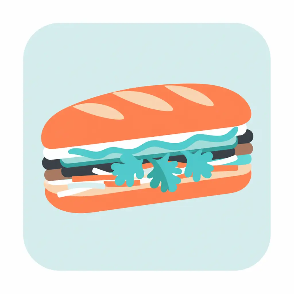 sanduíche bánh mì em Hanoi